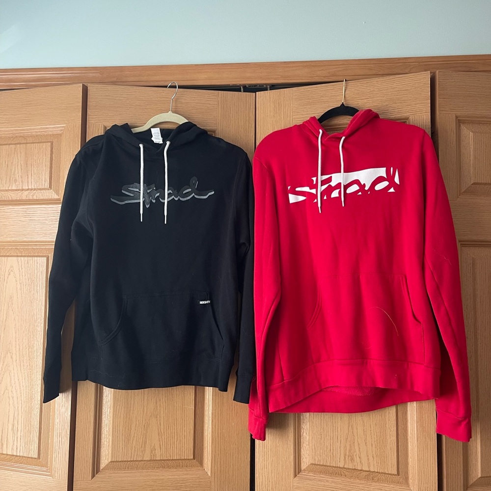 One medium one large STRAD hoodies - stradman merch